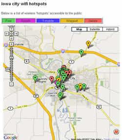 Iowa City WiFi Hotspots